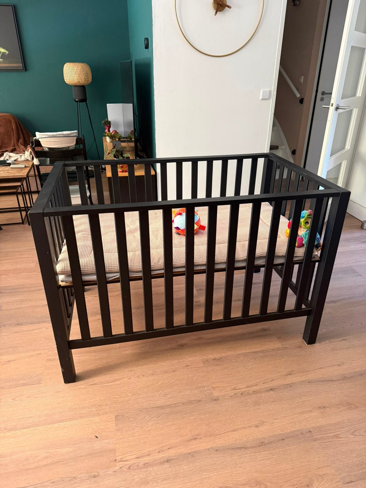 Tweeling box inclusief matrasje, Ophalen, Gebruikt, Rechthoekig