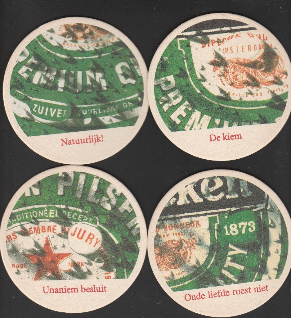 Bierviltje Heineken C 81, Verzamelen, Biermerken, Verzenden, Gebruikt, Viltje(s), Heineken