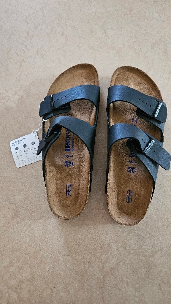 Birkenstock Arizona maat 45 – Narrow Fit/ small– zwart, Zwart, Nieuw, Birkenstock, Sandalen of Muiltjes