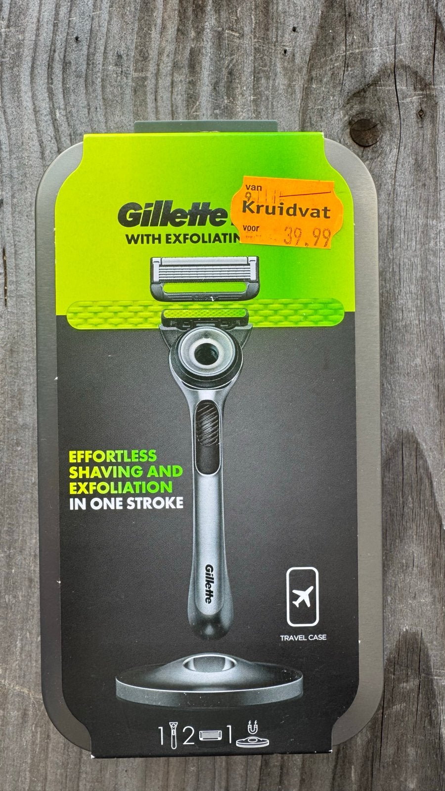 Gillette Labs Scheermes met Exfoliërende Strip + Reisetui, Ophalen of Verzenden, Nieuw, Overige typen