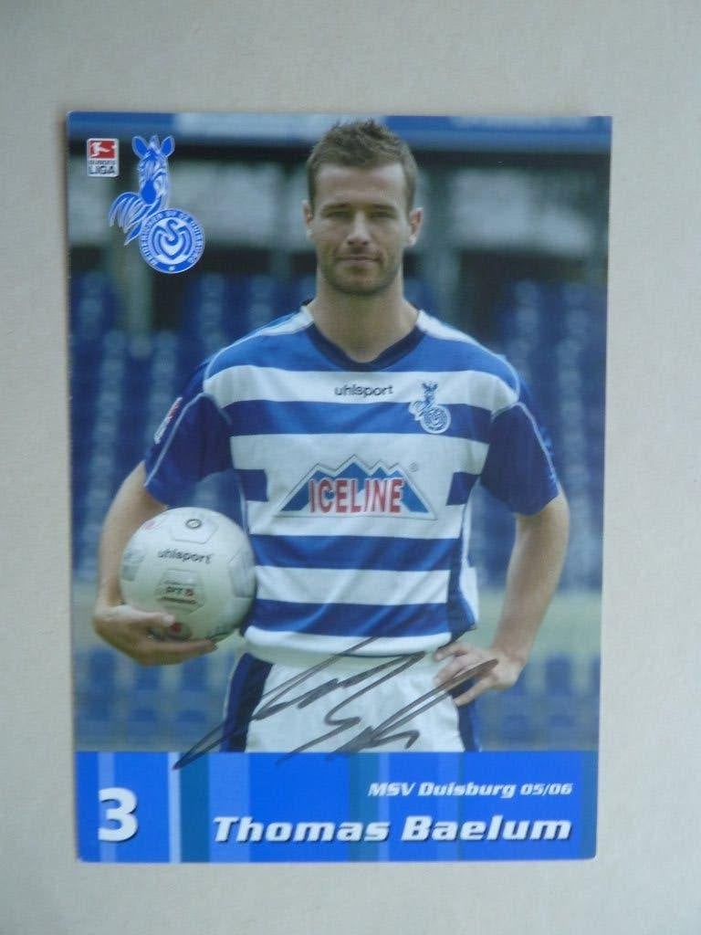 Spelerskaart. Thomas.Baelum. MSV Duisburg. 2005/2006, Ophalen of Verzenden, Zo goed als nieuw, Buitenlandse clubs, Spelerskaart