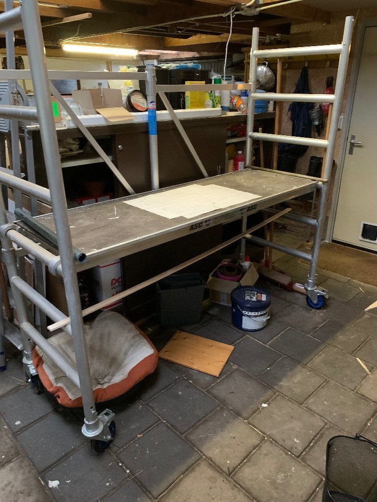 Kamersteiger rolsteiger (te huur), Doe-het-zelf en Verbouw, Steigers, Ophalen, Gebruikt, Rolsteiger of Kamersteiger, 2 tot 5 meter
