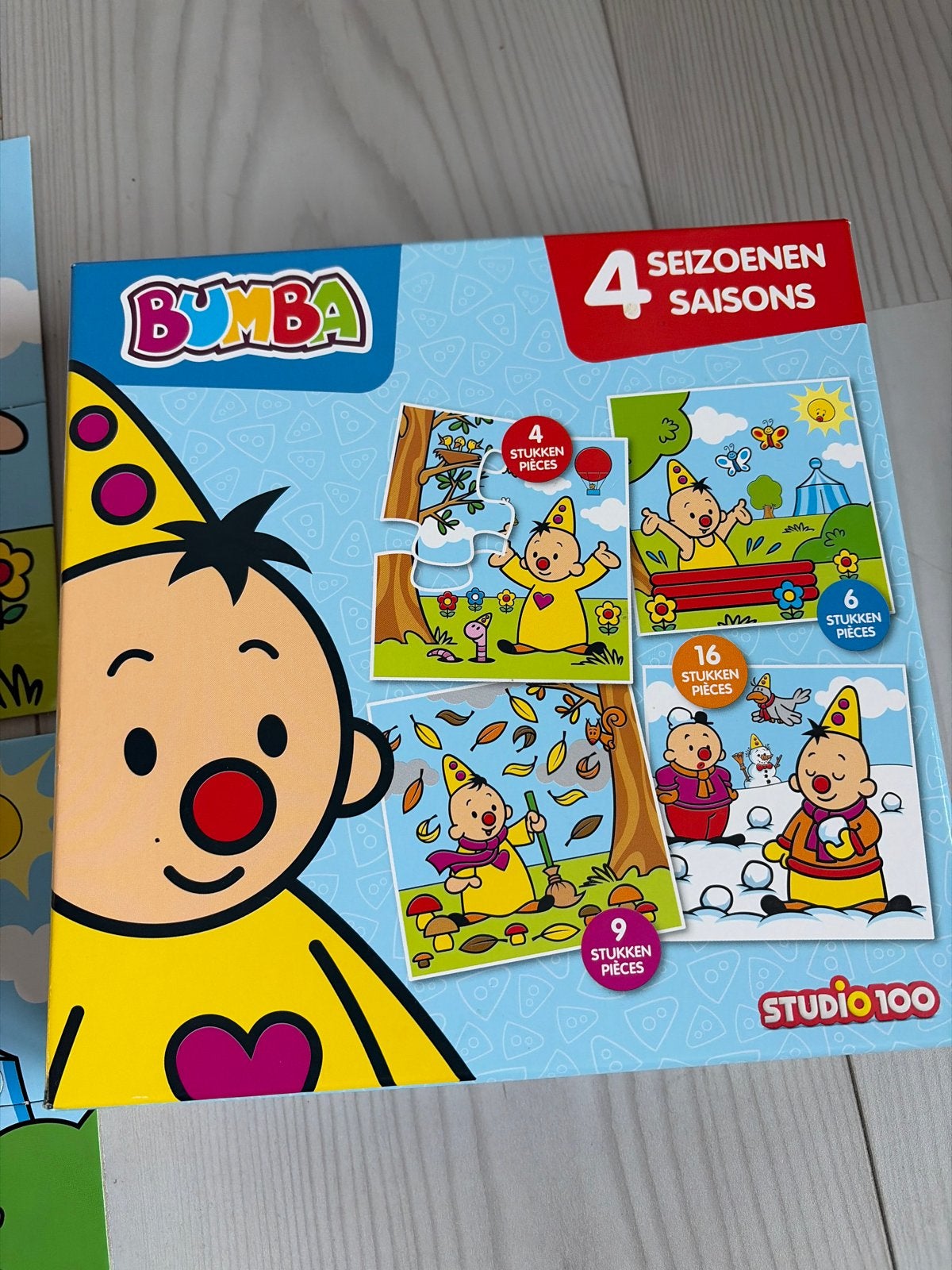 Bumba, Bing, Peppa Pig & Spidey Puzzels (4-in-1 sets), Ophalen, 10 tot 50 stukjes, Gebruikt, 2 tot 4 jaar