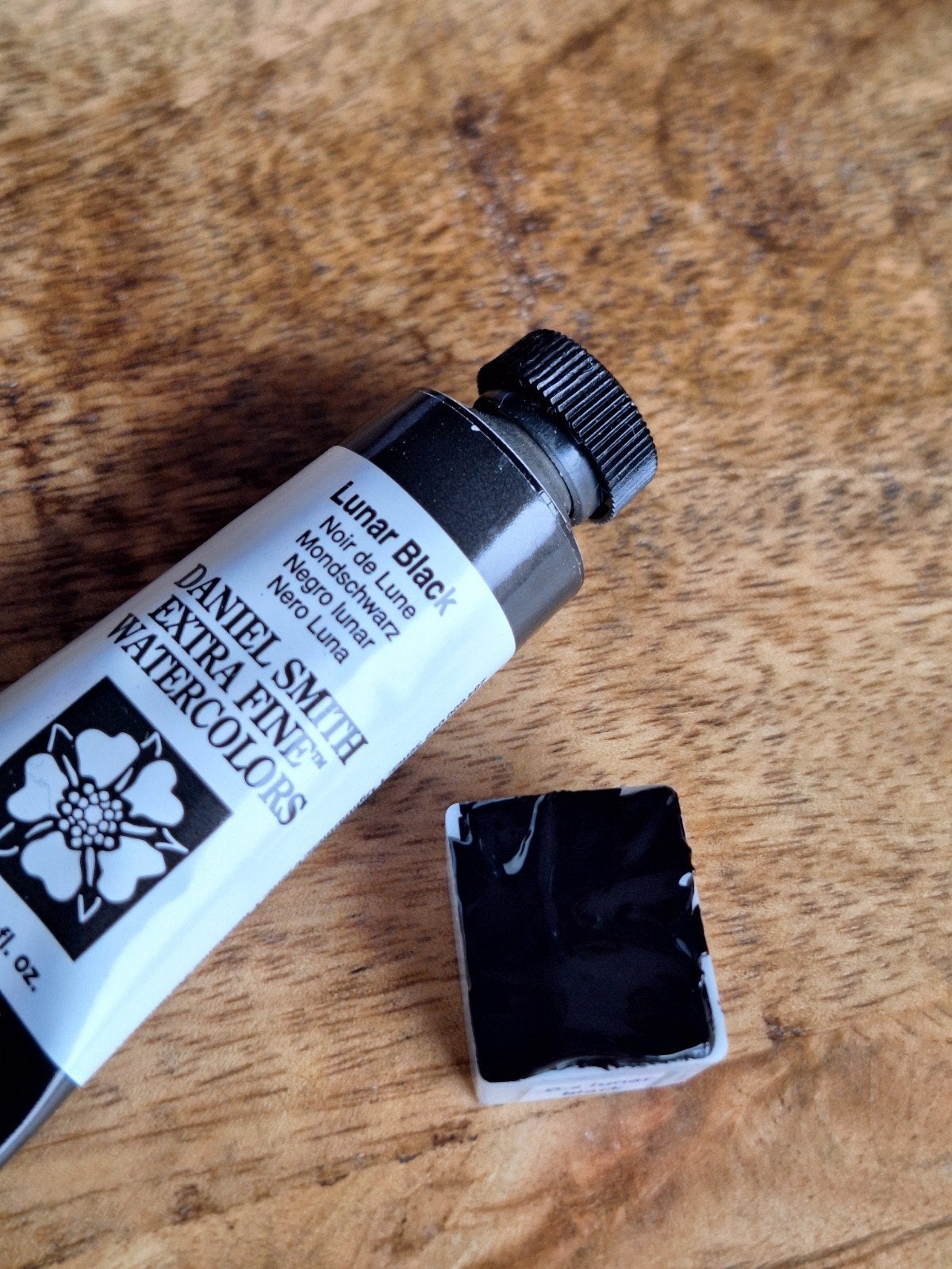 Daniel Smith Lunar Black aquarelverf (½ napje), Ophalen of Verzenden, Nieuw, Waterverf