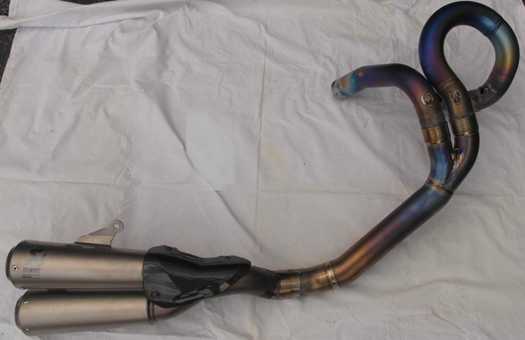 Akrapovic titanium systeem panigale 959 + monster 1200, Motoren, Onderdelen | Ducati, Ophalen of Verzenden, Gebruikt