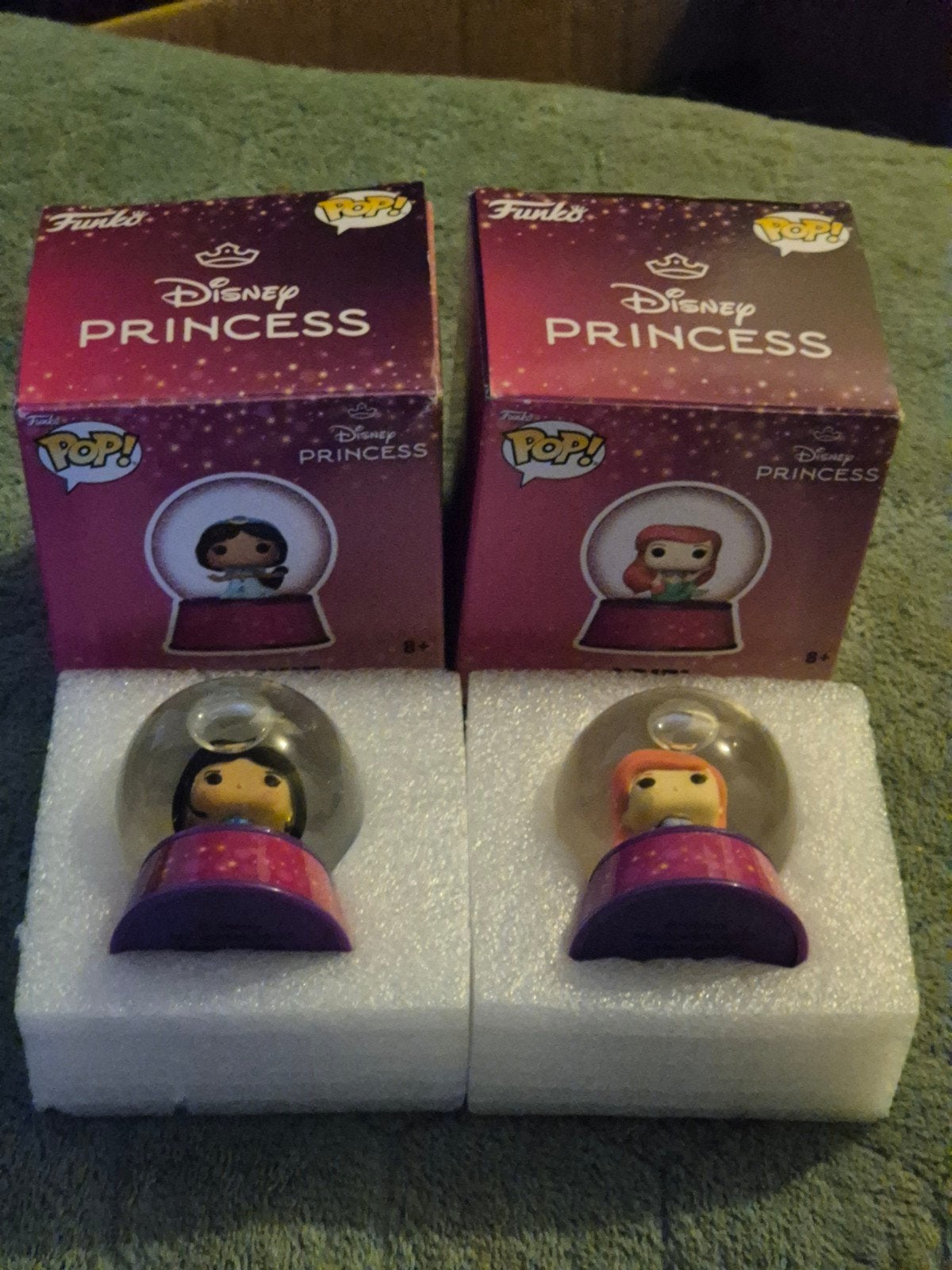 Funko Pop! Disney Princess Mini Snow Globes Jasmine & Ariel, Ophalen of Verzenden, Pocahontas of Kl. Zeemeermin, Zo goed als nieuw