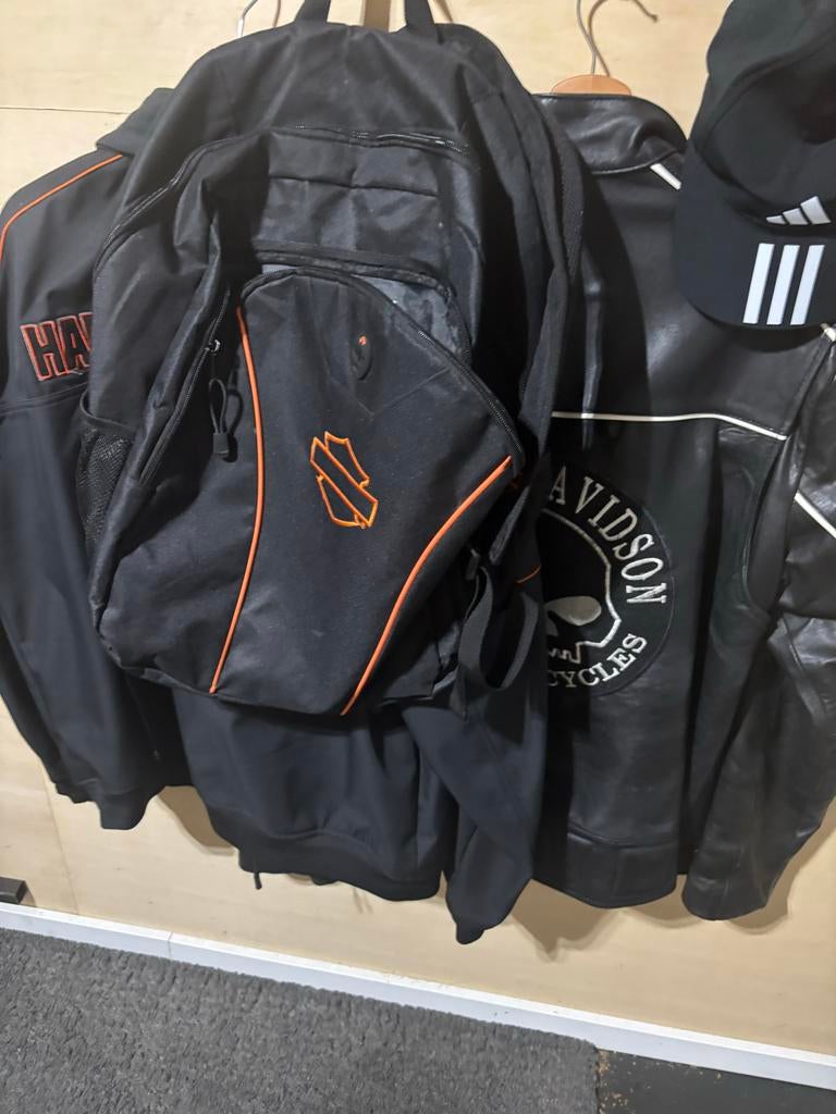 Harley-Davidson Motorjas - Leer en Textiel, Motoren, Kleding | Motorkleding, Ophalen of Verzenden, Tweedehands, Heren, Jas | textiel