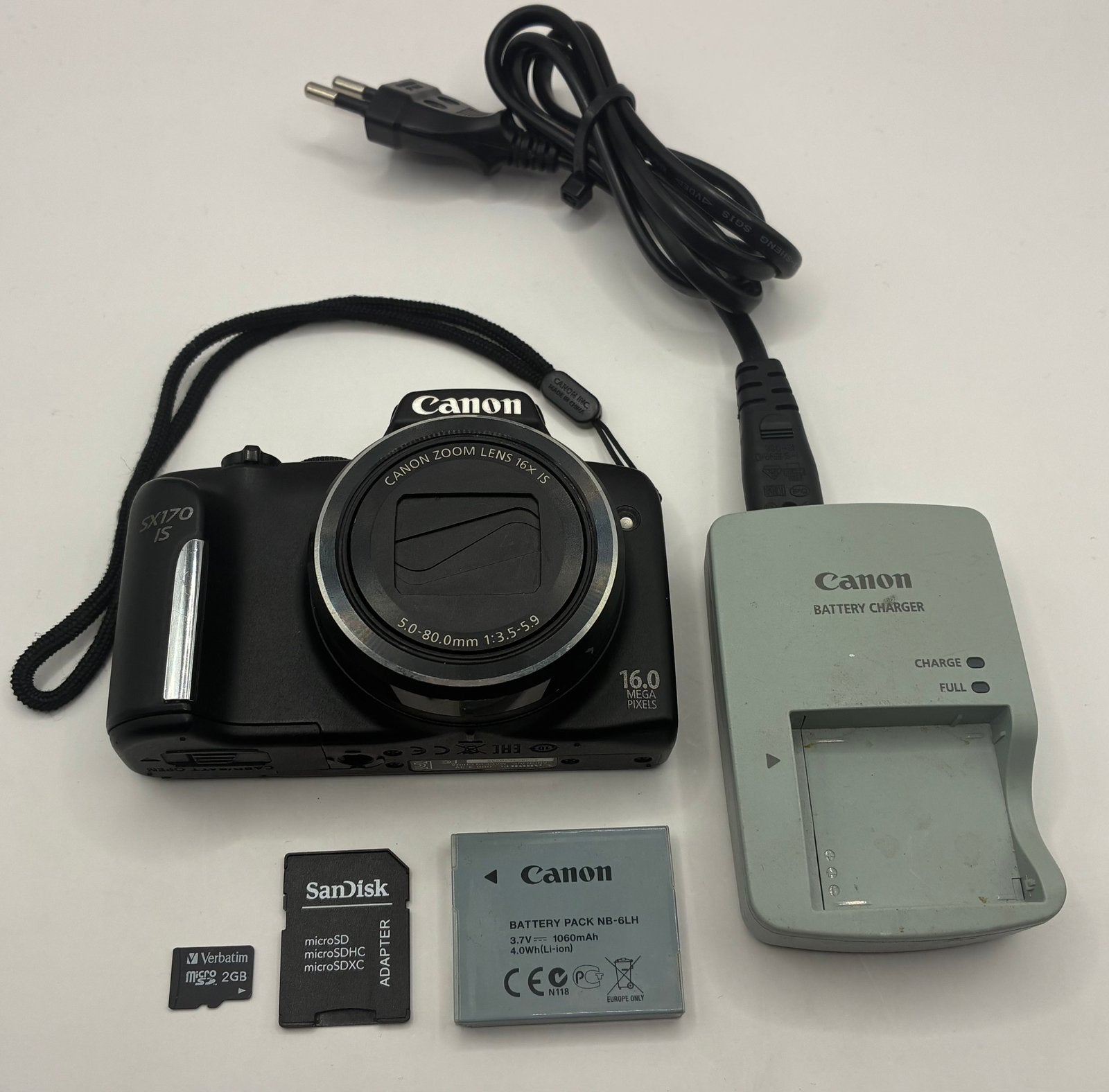 Canon PowerShot SX170 IS - compact camera, Audio, Tv en Foto, Ophalen of Verzenden, Zo goed als nieuw, Canon, 8 keer of meer