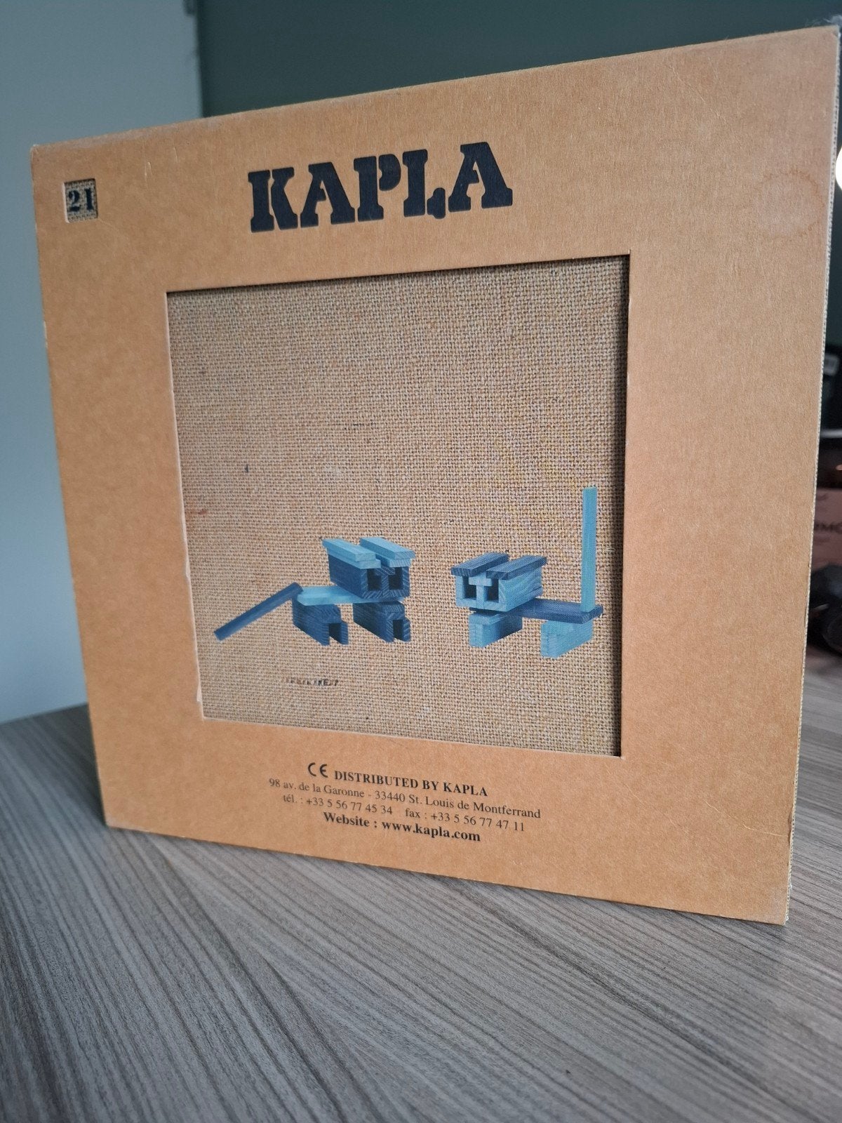 KAPLA bouwblokken set - Blauw + boek, Ophalen of Verzenden, Zo goed als nieuw, Overige merken