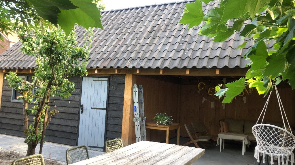 OVH dakpannen blauw gesmoord, Doe-het-zelf en Verbouw, Dakpannen en Dakbedekking, Ophalen, Gebruikt, Steen of Klei, Blauw