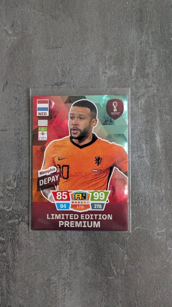 Panini Adrenalyn XL WK Qatar 2022 5 Premium Limited Editions, Hobby en Vrije tijd, Ophalen of Verzenden, Zo goed als nieuw, Plaatje