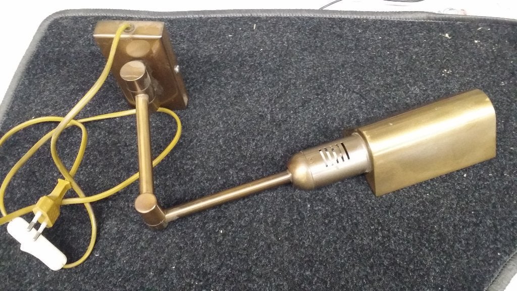 Vintage wandlamp messing van Herda jaren 70, Ophalen of Verzenden