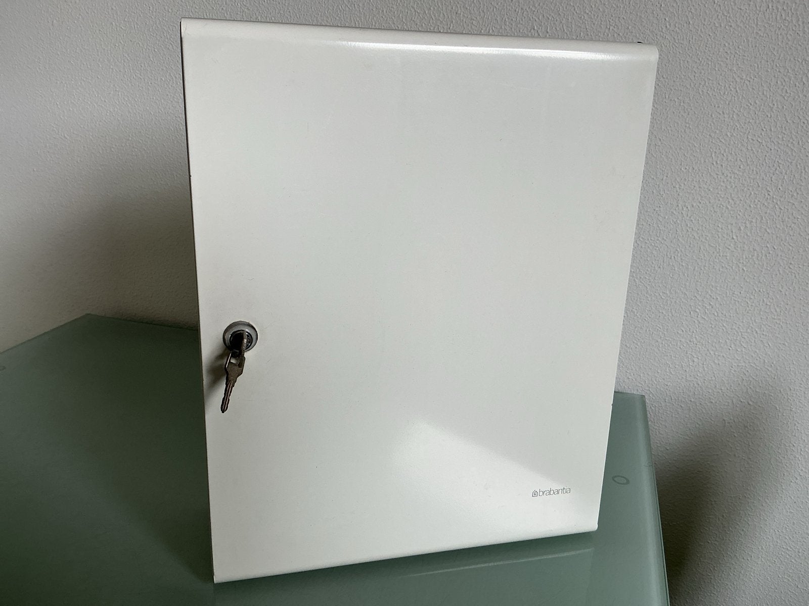 Brabantia Medicijnkastje / Sleutelkastje - Wit, Huis en Inrichting, Ophalen of Verzenden, Gebruikt, Wit, Metaal