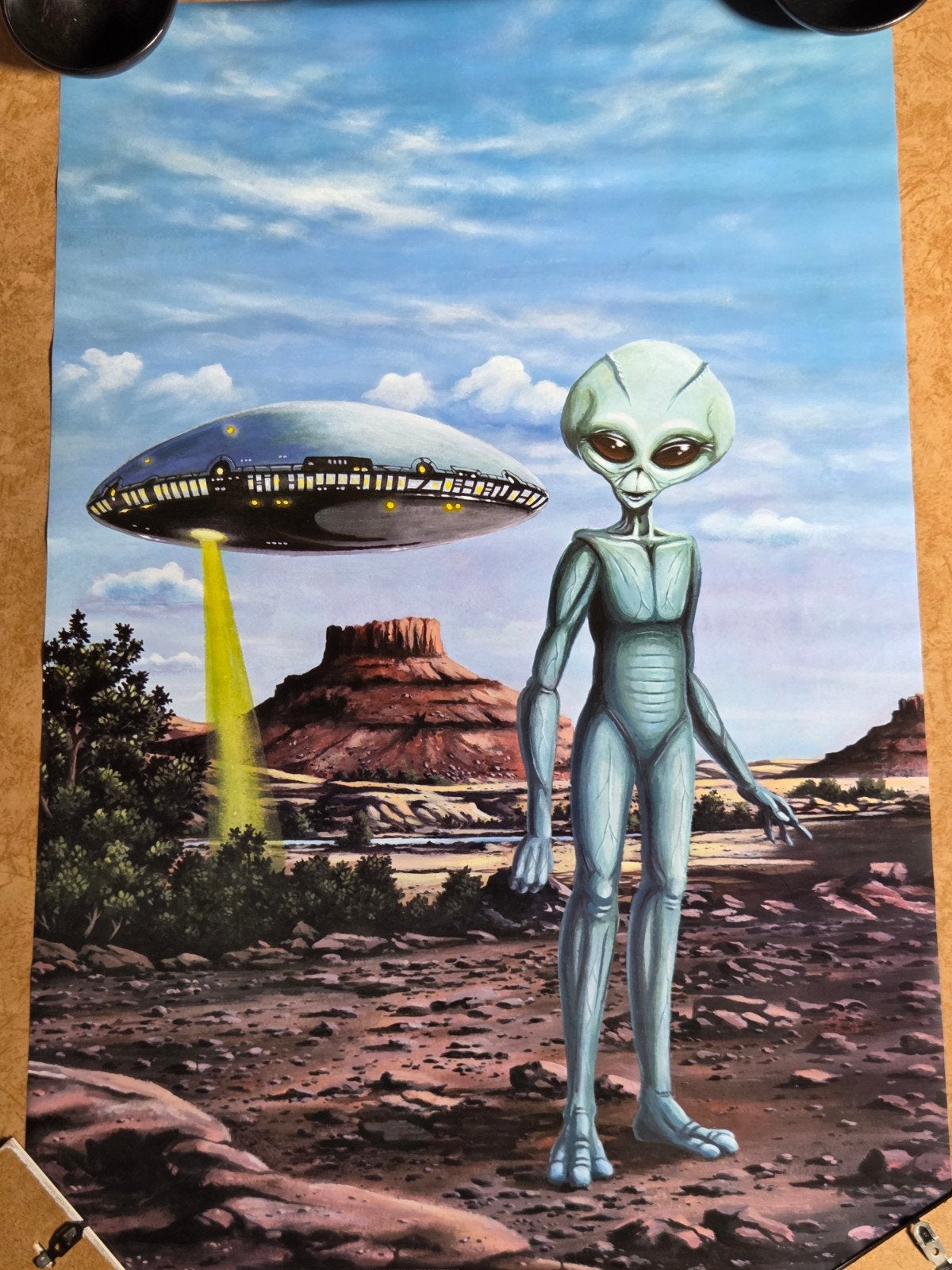 Verkerke Poster Alien & UFO - M. Man - 91x61cm, Verzamelen, Ophalen of Verzenden, Zo goed als nieuw