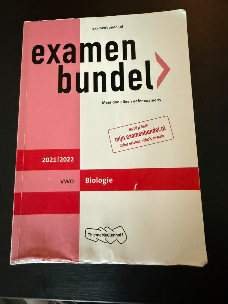 Biologie examenbundel vwo, Ophalen of Verzenden, VWO, Biologie