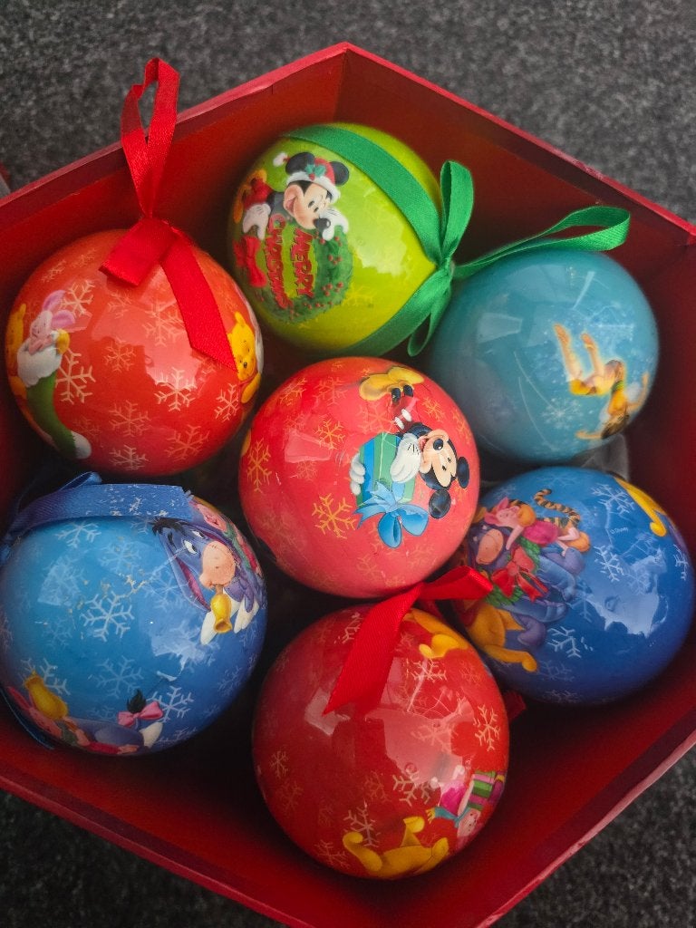 Disney kerstballen, Ophalen of Verzenden, Gebruikt