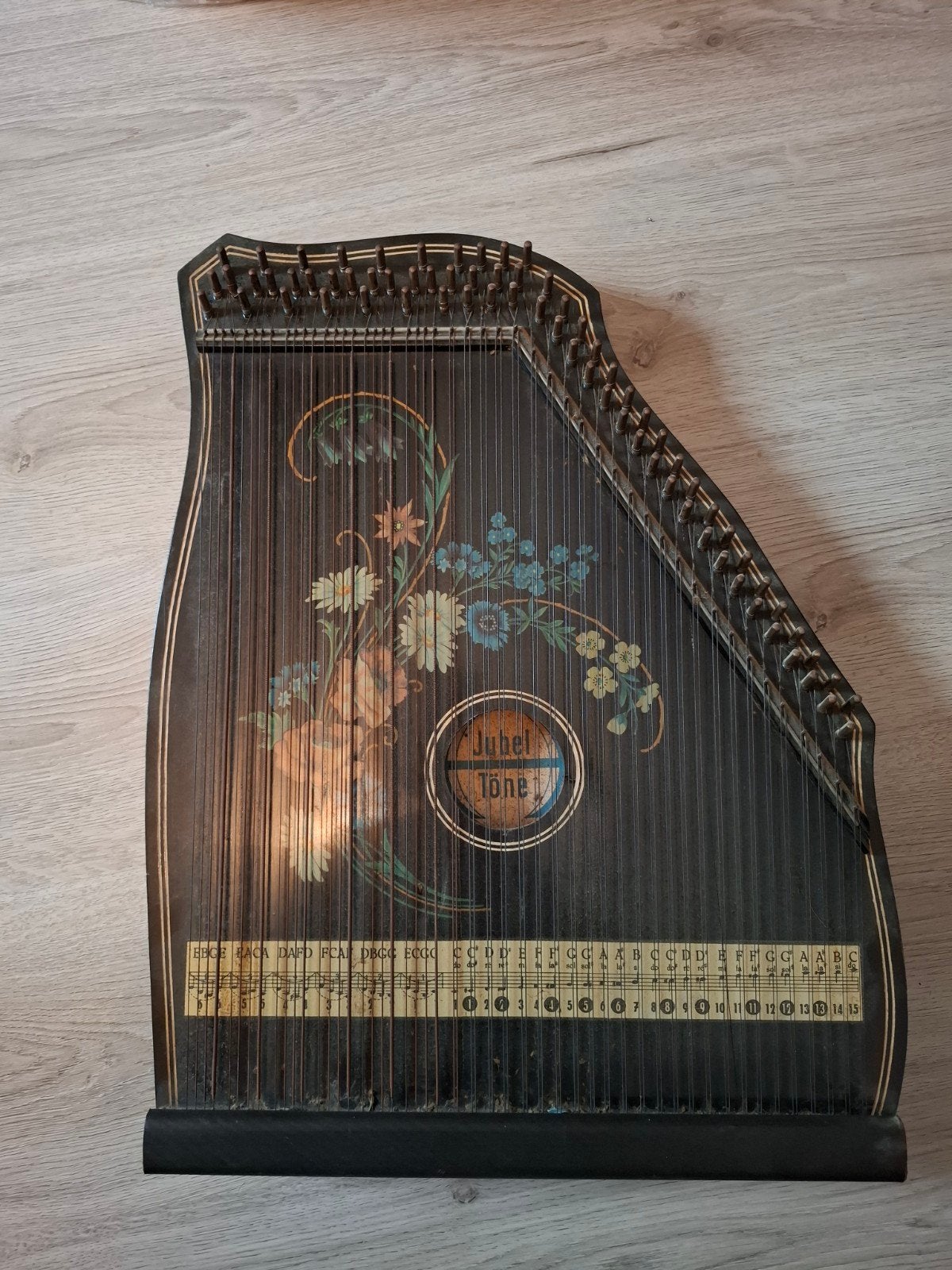 2x antieke tafel harp, Ophalen of Verzenden, Gebruikt