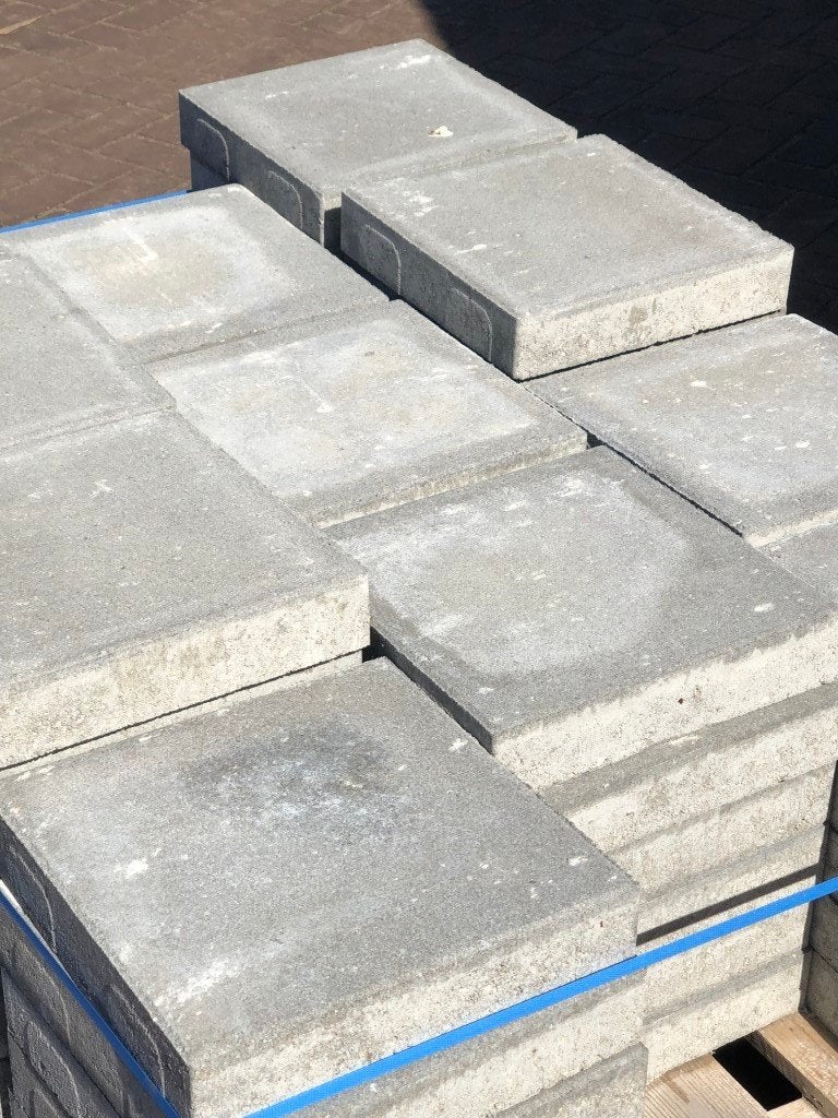 Partij 52 betontegels 30x30x6 grijs, Tuin en Terras, Ophalen of Verzenden, Nieuw, Overige materialen