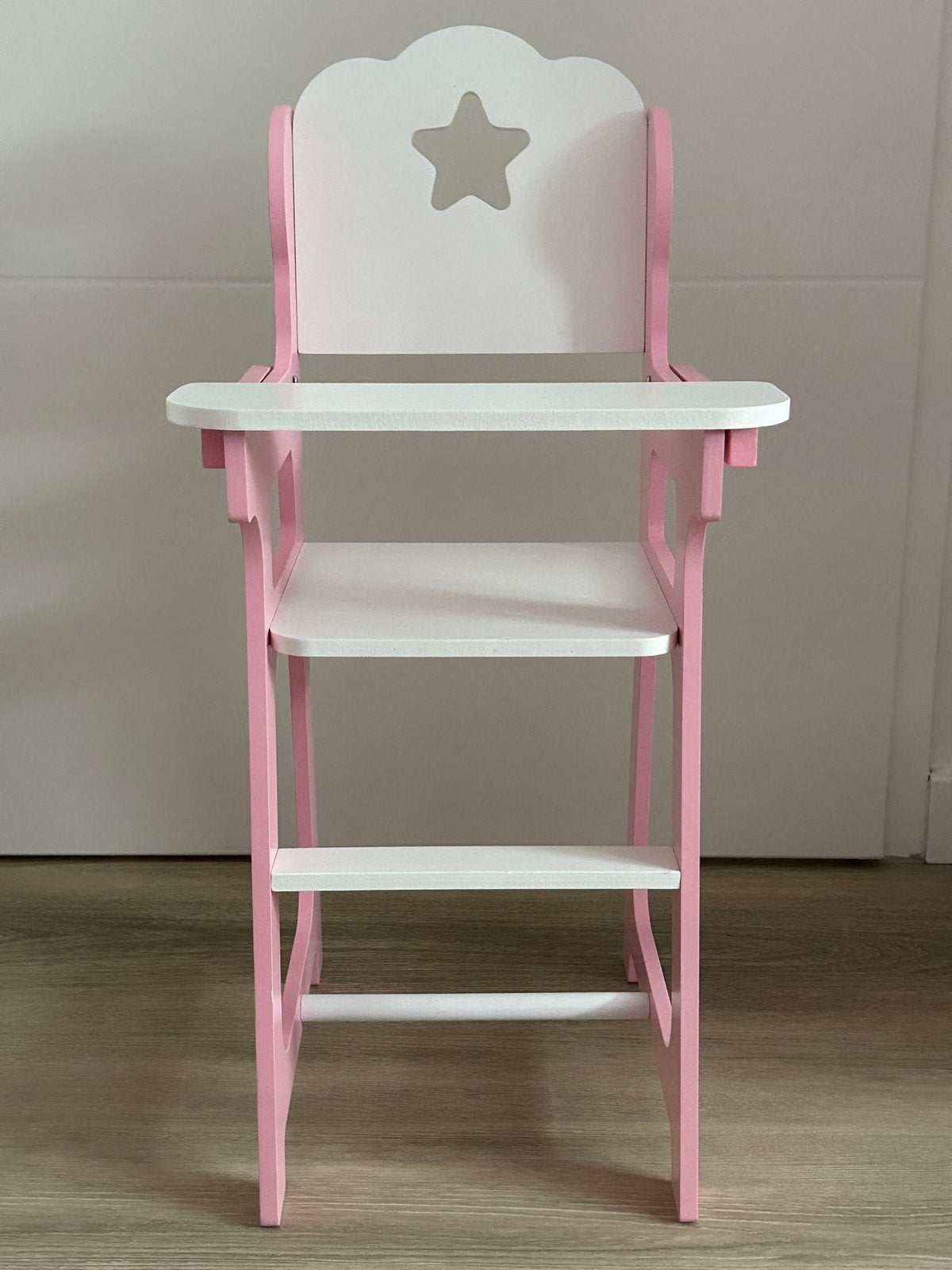 Houten Poppenstoel, Kinderen en Baby's, Speelgoed | Poppen, Ophalen, Zo goed als nieuw, Babypop