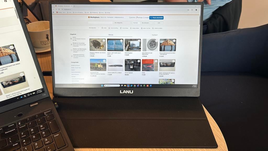 Draagbare Portable Monitor 15.6 inch 2e beeldscherm, Computers en Software, Monitoren, HDMI, Kantelbaar, Full HD, Ophalen of Verzenden