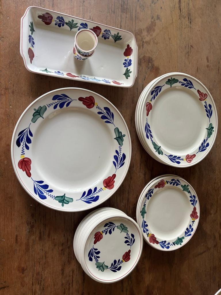 Boeren bont Servies Set -, Ophalen of Verzenden