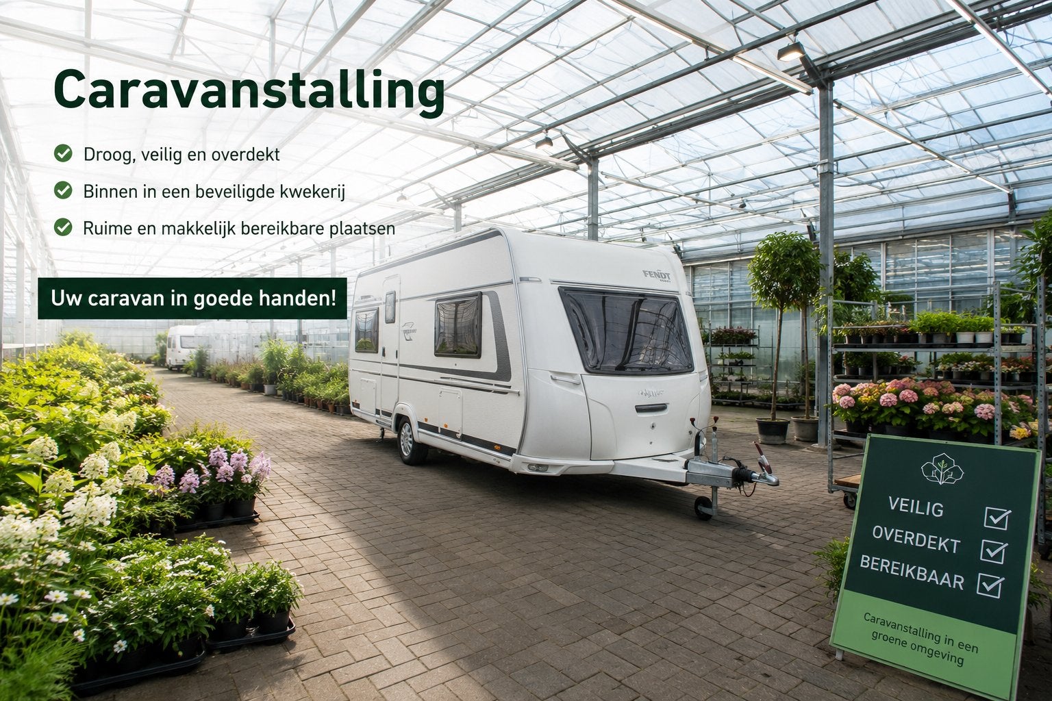 Caravanstalling winterstalling augustus t/m maart, Caravans en Kamperen