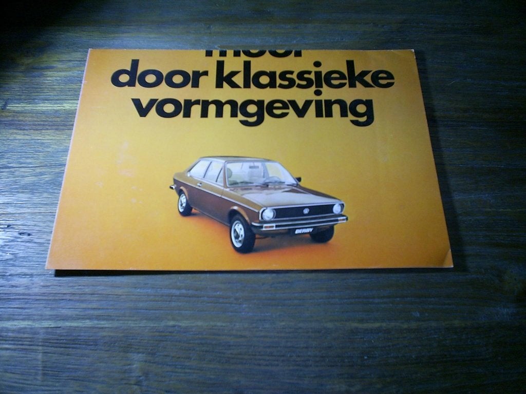 VW Derby 1 / 1977 8 pag., Verzenden, Zo goed als nieuw, Volkswagen