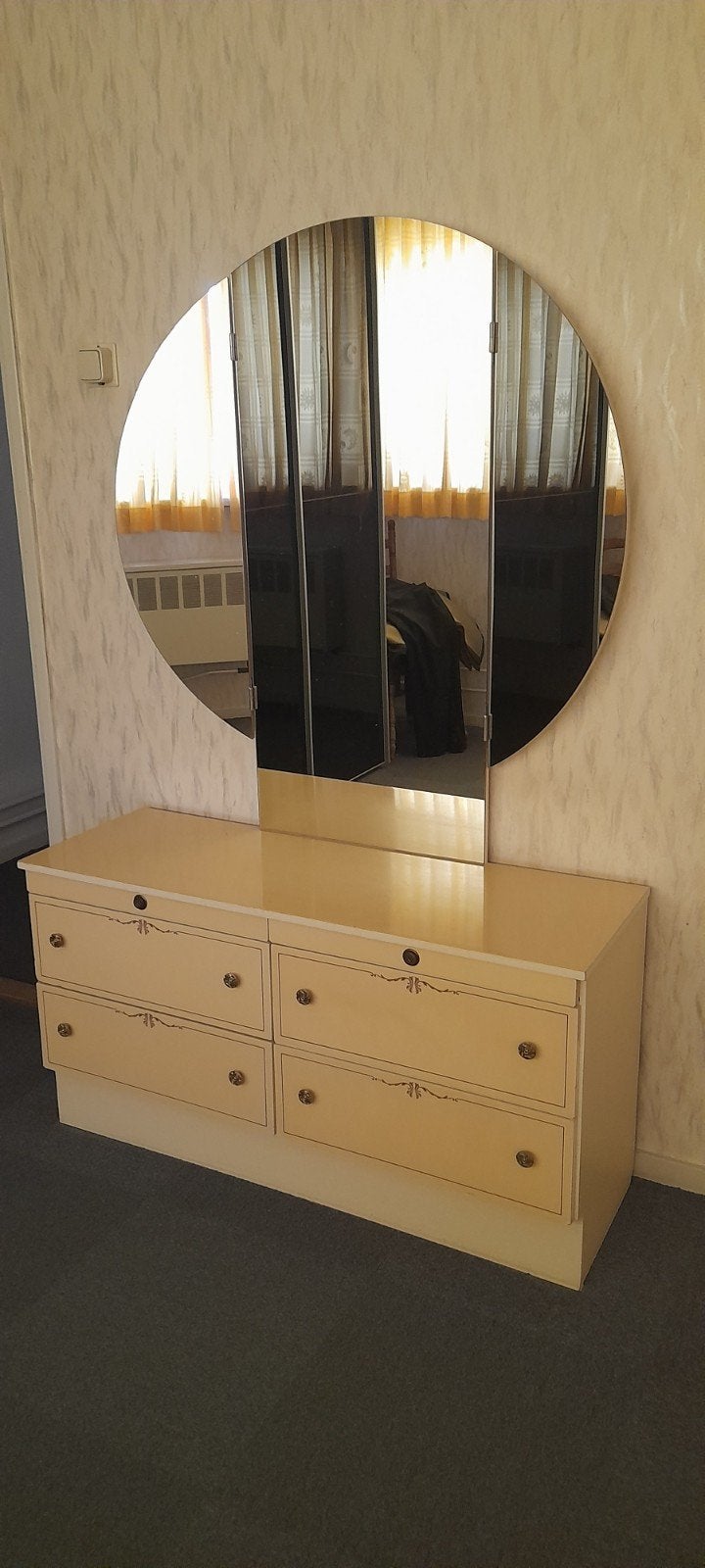 Vintage kaptafel, Huis en Inrichting, Tafels | Kaptafels, Ophalen, Gebruikt, 50 tot 100 cm, Minder dan 100 cm
