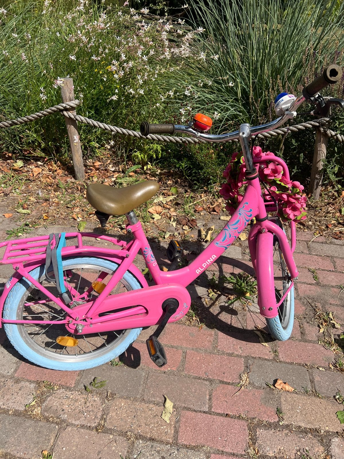 Alpina Clubb meisjesfiets 18 inch met voordrager, Fietsen en Brommers, Ophalen, Gebruikt, 16 tot 20 inch