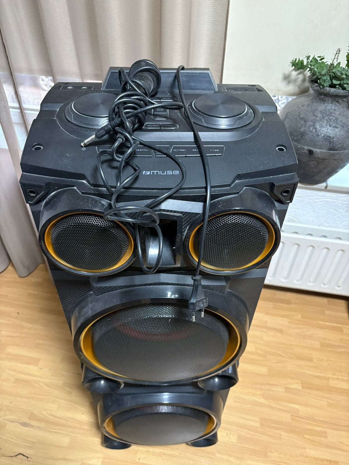 Muse party bluetooth speaker met microfoon, Gebruikt, Party speaker, Ophalen, 150 watt of meer