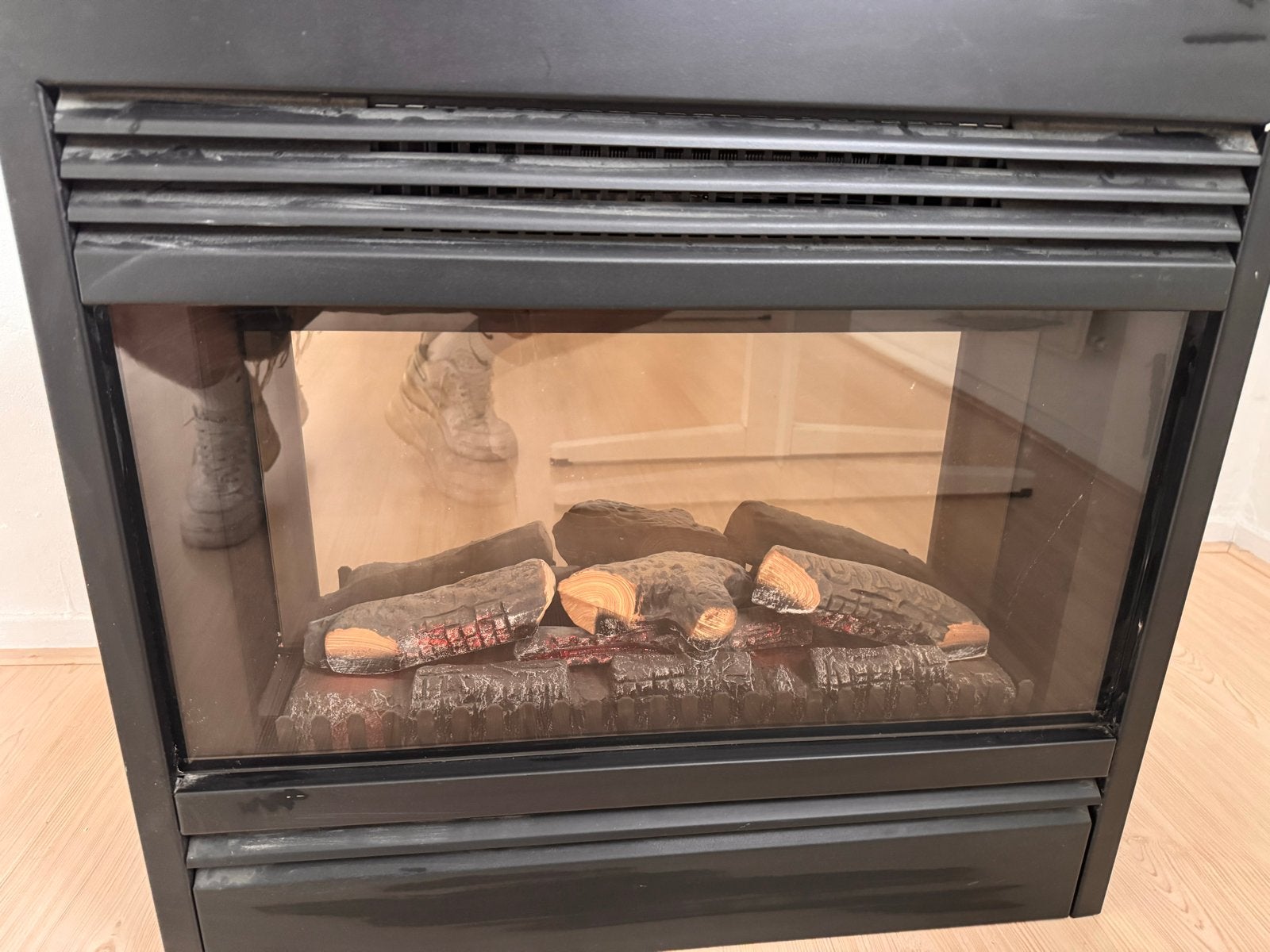 Elektrische haard Faber, Huis en Inrichting, Haarden, Ophalen, Gebruikt, Inbouwhaard, Elektrische haard