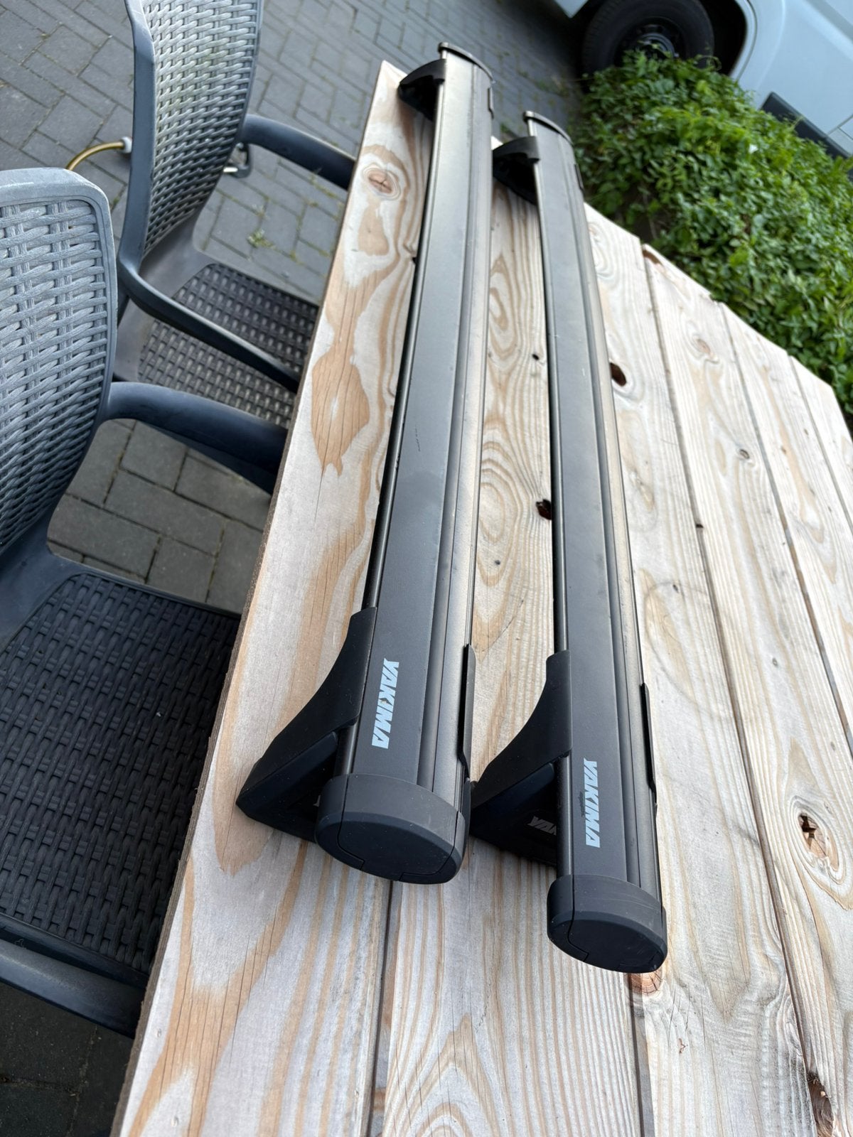 Yakima dakdragers / Whispbar roofbars, Auto diversen, Dakdragers, Ophalen, Zo goed als nieuw