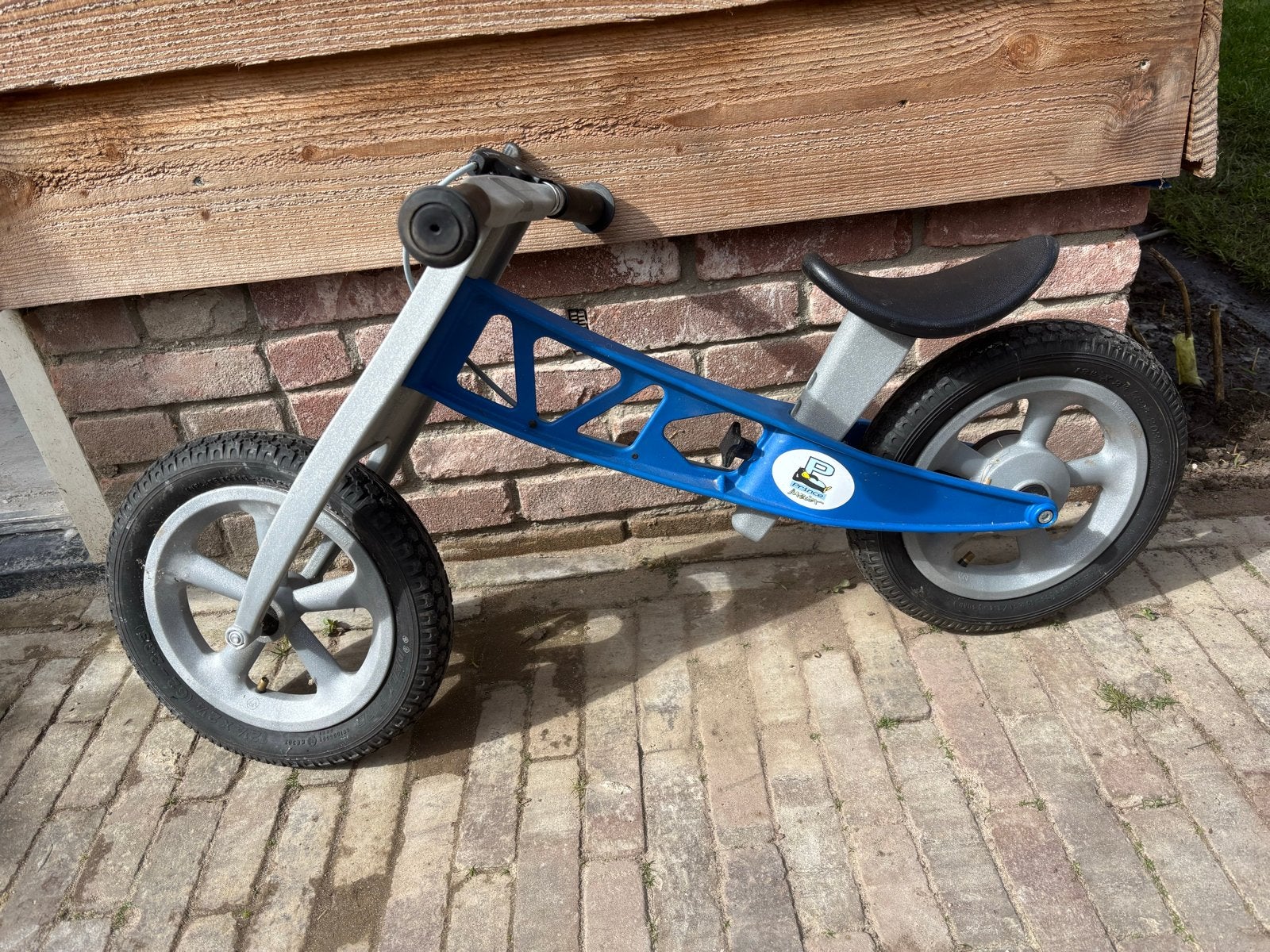 Prince loopfiets, blauw/grijs, zo goed als nieuw, Ophalen, Zo goed als nieuw, Minder dan 16 inch