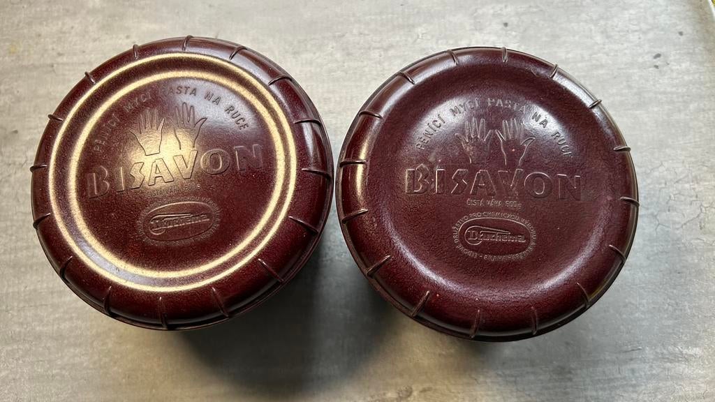 Vintage Bisavon bakeliet pot jaren ‘40-‘50 prijs per stuk, Ophalen of Verzenden