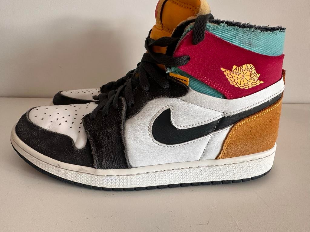 Nike Air Jordan 1 Zoom Air CMFT, maat 44, cm 28, Ophalen of Verzenden, Gedragen, Zwart, Sneakers of Gympen