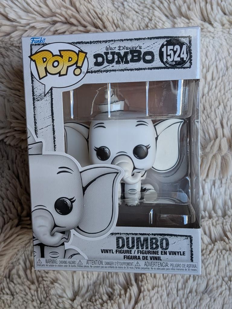 Funko Pop! Dumbo (1524) Vinyl Figuur - Zwart-wit Editie, Ophalen of Verzenden
