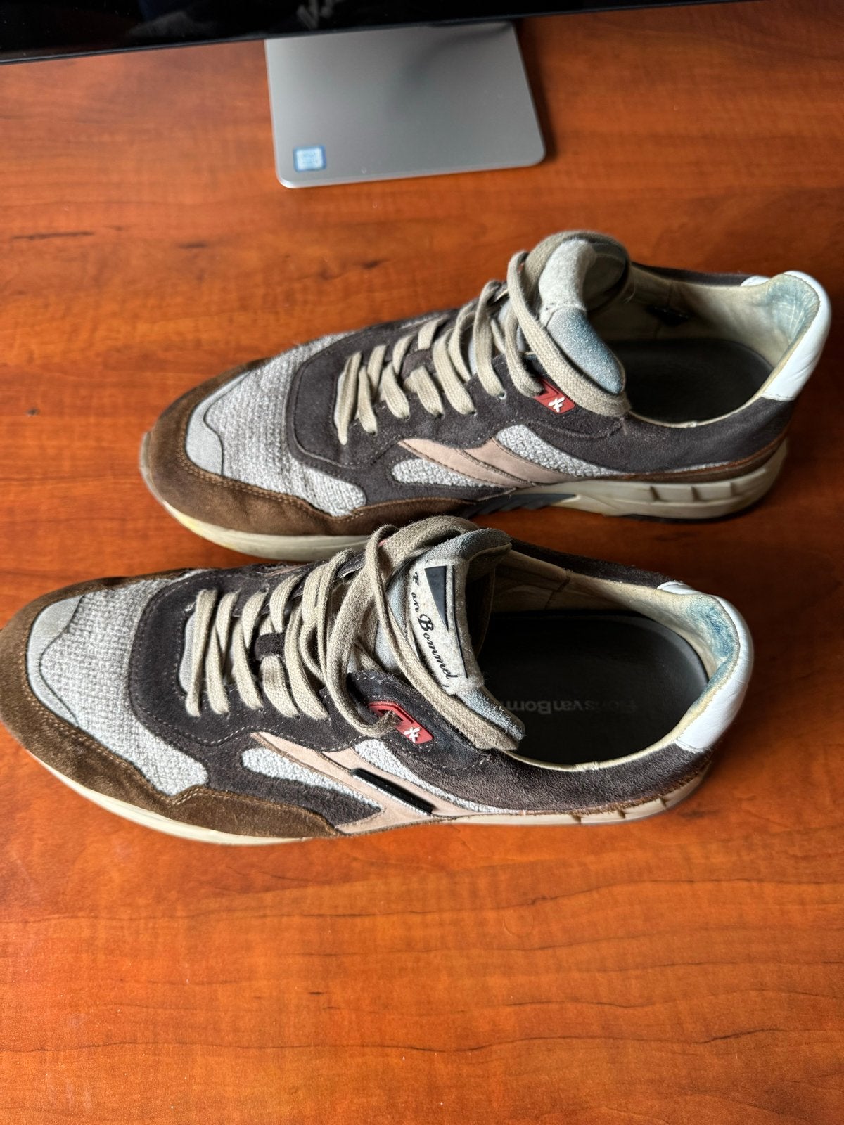 Floris van Bommel sneakers - Bruin/Grijs, Bruin, Ophalen of Verzenden, Sneakers of Gympen, Gedragen