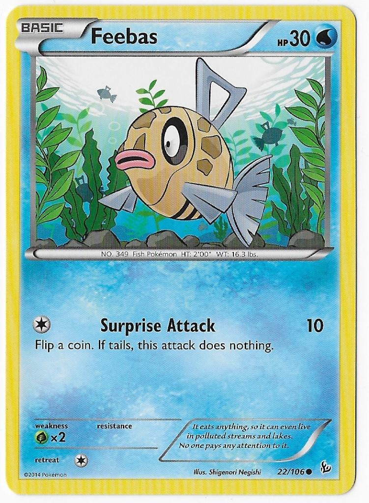 Flashfire,  Feebas [common] 22/106, Verzenden, Nieuw, Losse kaart