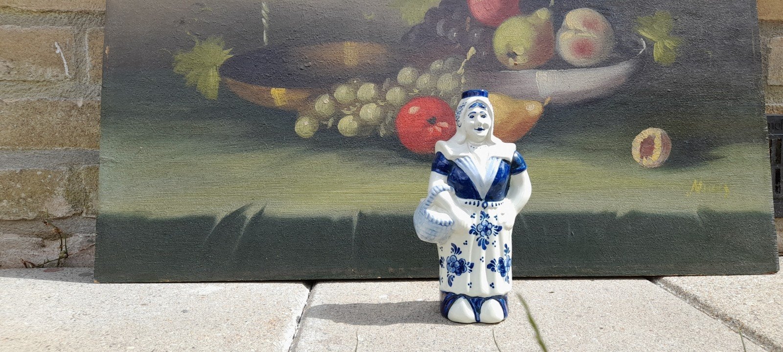 Delfts Blauw De Ram Drakenfles Vrouwtje, Antiek en Kunst, Ophalen of Verzenden