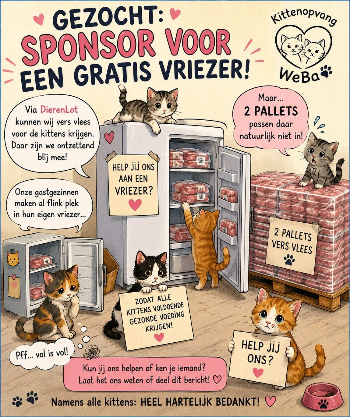 Gezocht diepvrieskast, Ophalen of Verzenden, Minder dan 60 cm, 160 cm of meer