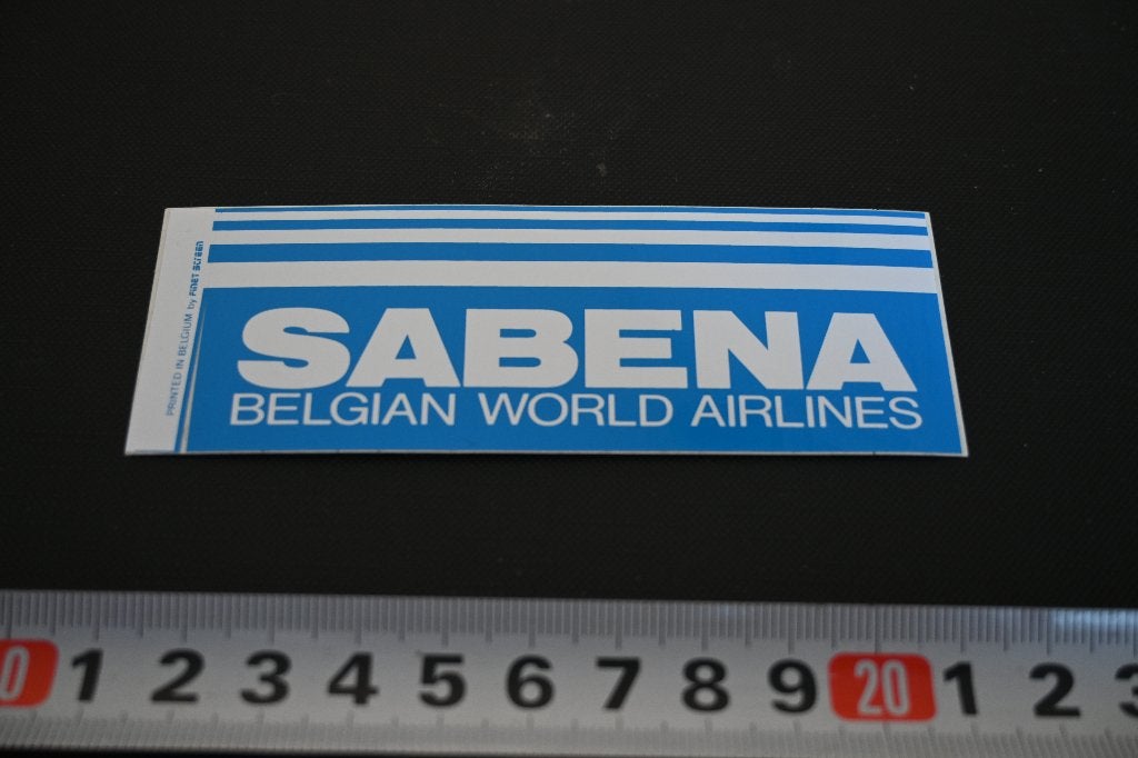 sticker SABENA Belgian world airlines  België *, Ophalen of Verzenden, Zo goed als nieuw