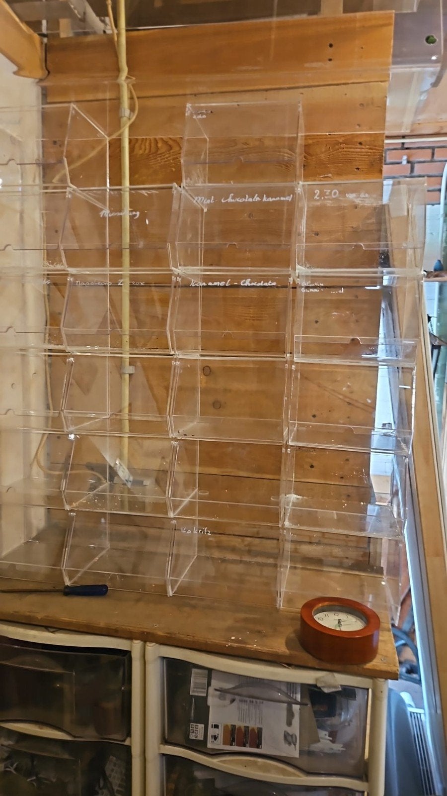 Transparante Acryl Dispenser met 15 Vakken, Ophalen of Verzenden