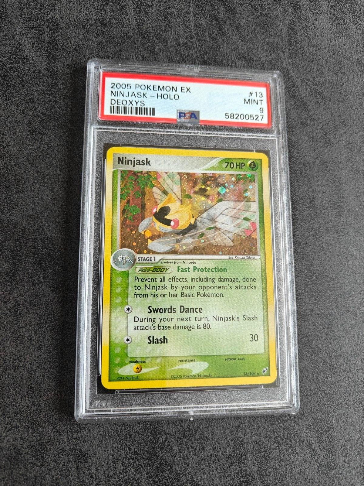 Ninjask Holo EX Deoxys PSA 9, Hobby en Vrije tijd, Verzamelkaartspellen | Pokémon, Ophalen of Verzenden
