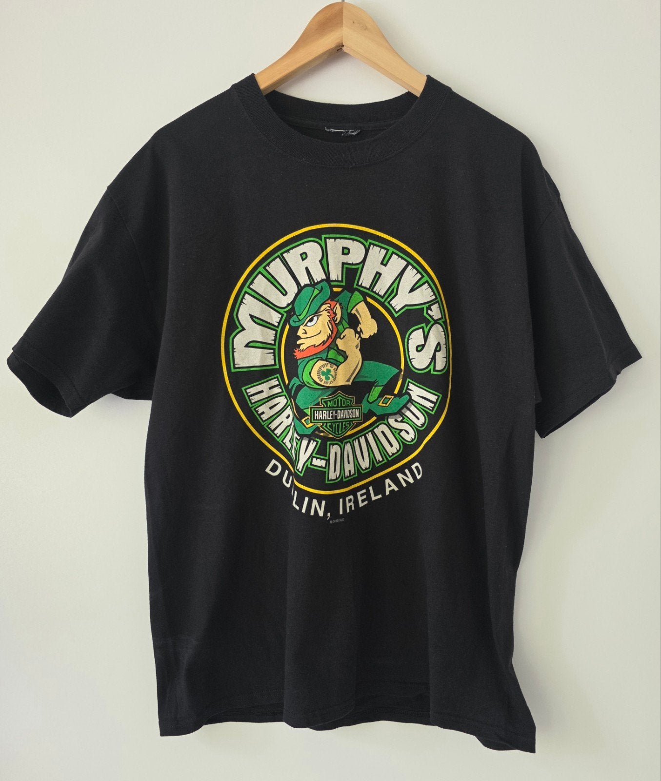 Murphy's Harley-Davidson Dublin T-shirt (2015) - Maat L/XL, Kleding | Heren, T-shirts, Gedragen, Maat 56/58 (XL), Zwart, Verzenden