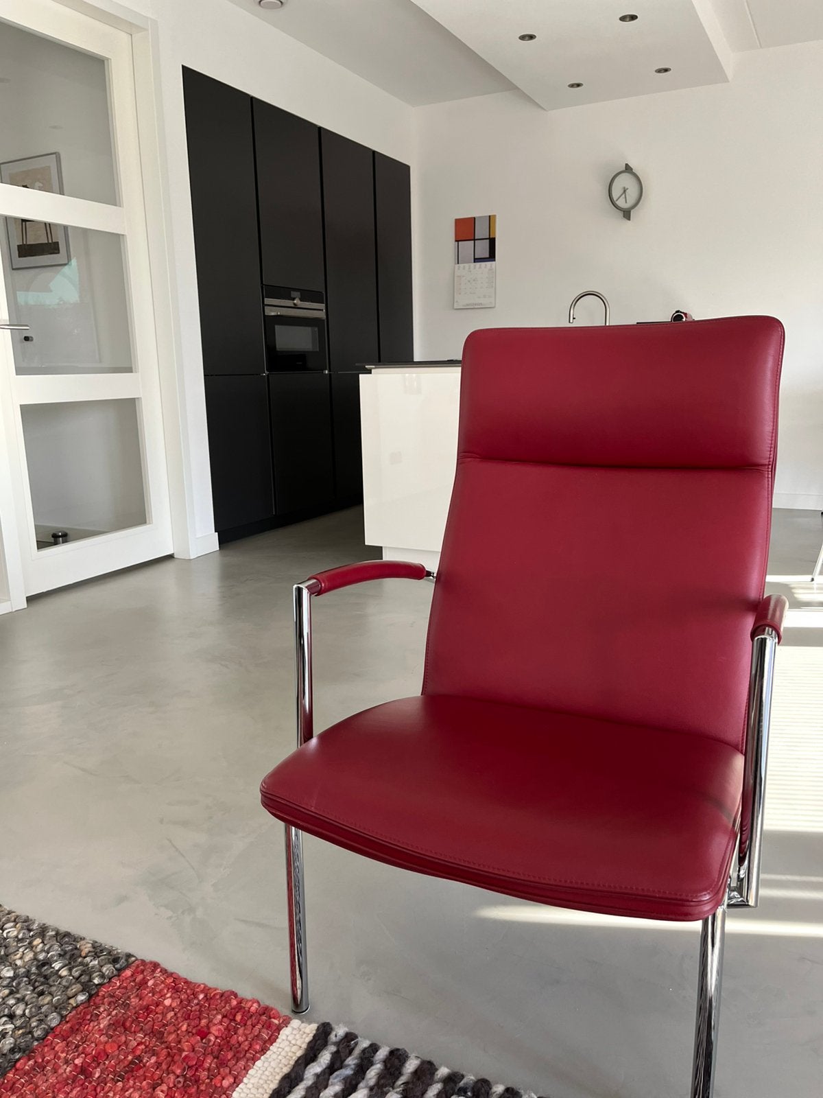 Mooie Cor Pando chair, Ophalen of Verzenden, Zo goed als nieuw, 50 tot 75 cm, Leer
