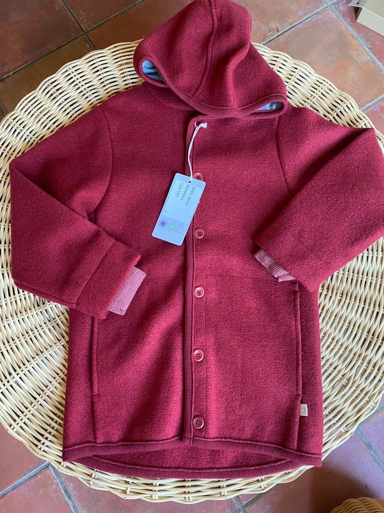 Prachtige jas gekookte wol Disana mt 134/140, Kinderen en Baby's, Verzenden, Nieuw, Jongen of Meisje, Jas