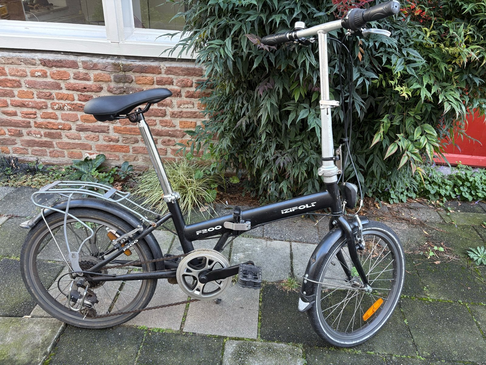 iZipolt F200 Opvouwbare Fiets - Compact & Handig, 20 inch of meer, Gebruikt, Velgrem, Versnellingen