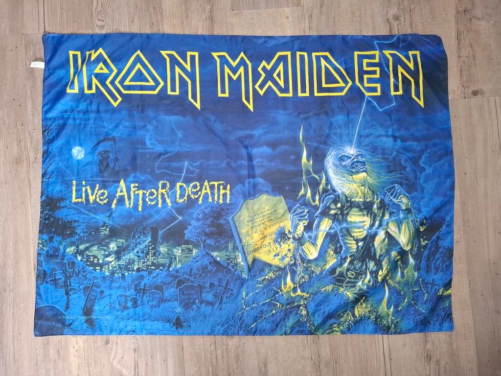 Iron Maiden Vlag/banner/merchandise, Verzamelen, Ophalen of Verzenden, Zo goed als nieuw