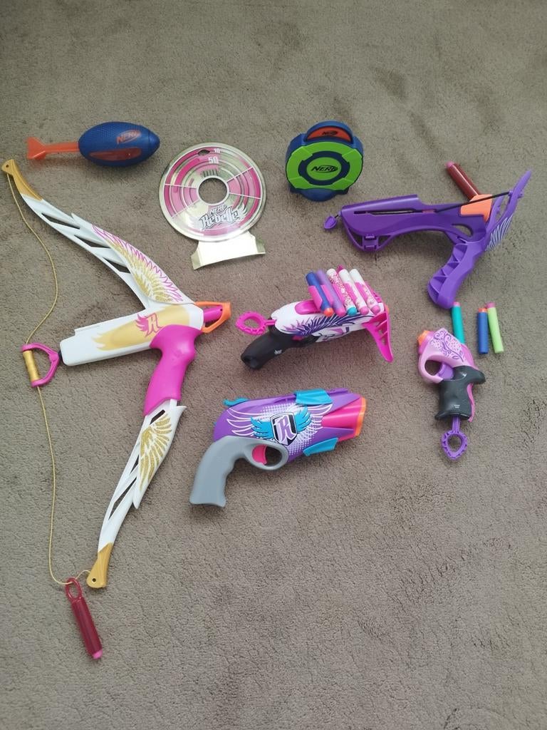 Nerf pistolen, boog en accesoires set, Ophalen