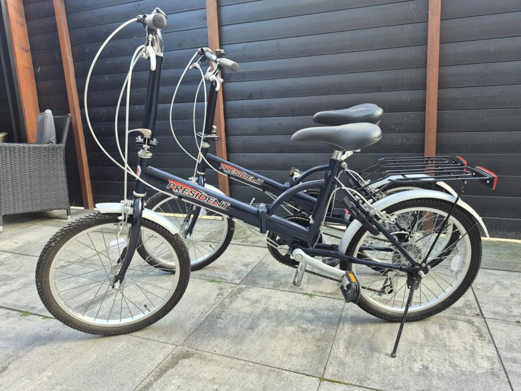 2 vouwfietsen President, Fietsen en Brommers, Fietsen | Vouwfietsen, Ophalen of Verzenden, Gebruikt, 18 tot 20 inch